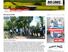 Tablet Screenshot of dielinke-saalekreis.de